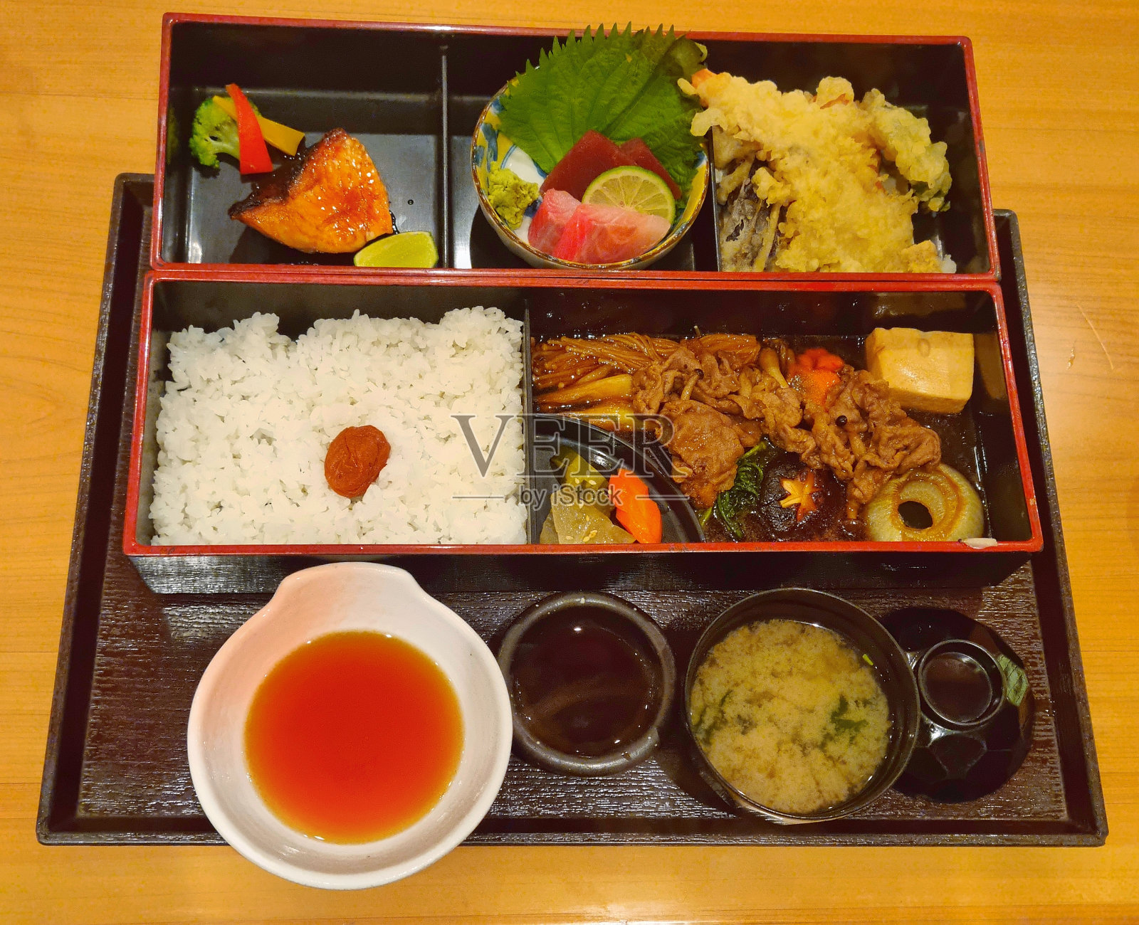 完整的日本菜套餐菜单照片摄影图片