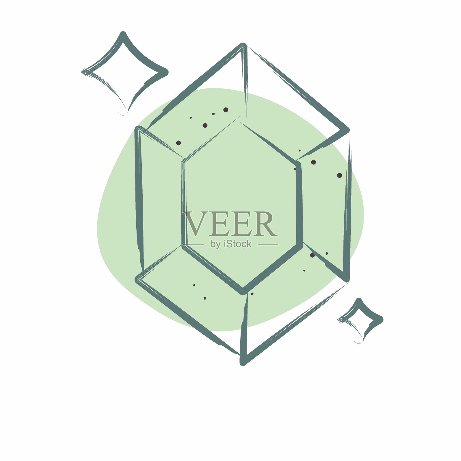 图标晶体。与魔法符号有关。色斑样式。简单的设计可编辑。简单的说明插画图片素材