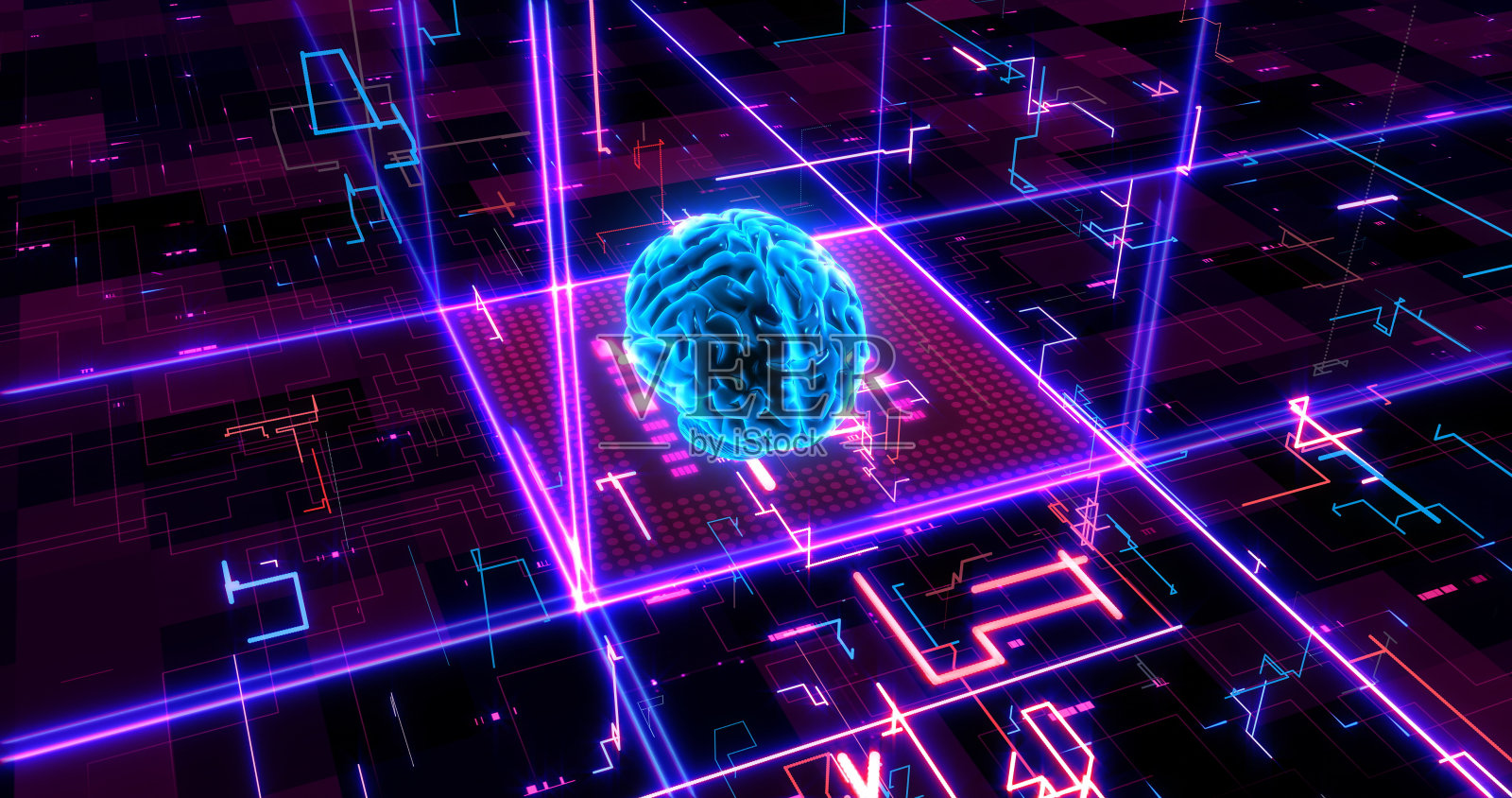 重新定义可能性:人工智能、计算机芯片和数字时代。照片摄影图片