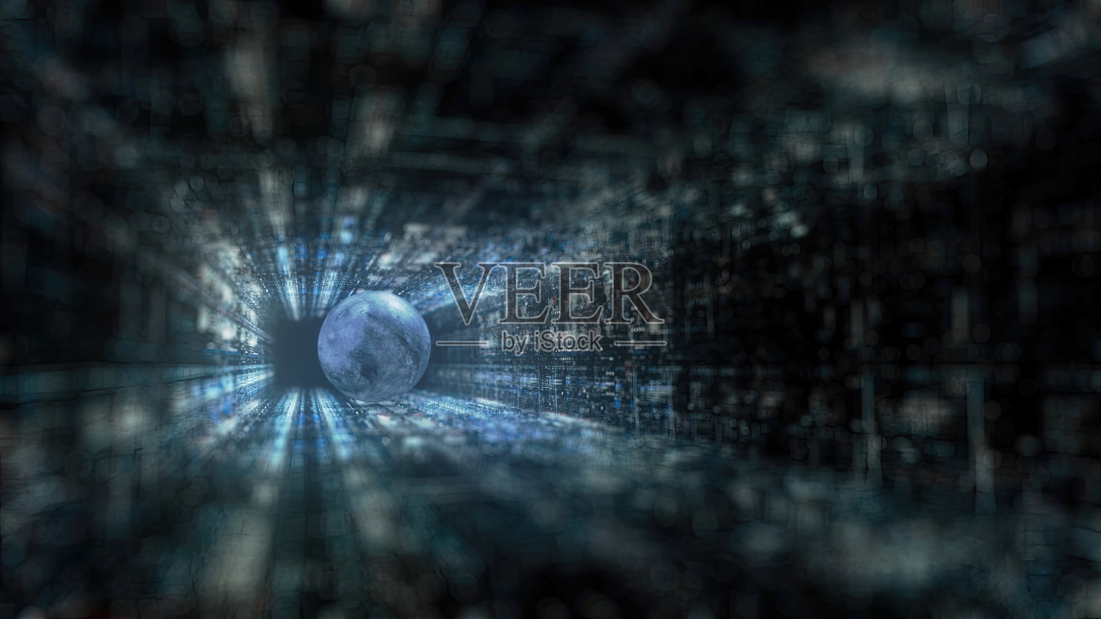 月球殖民背景概念，地球化月球照片摄影图片