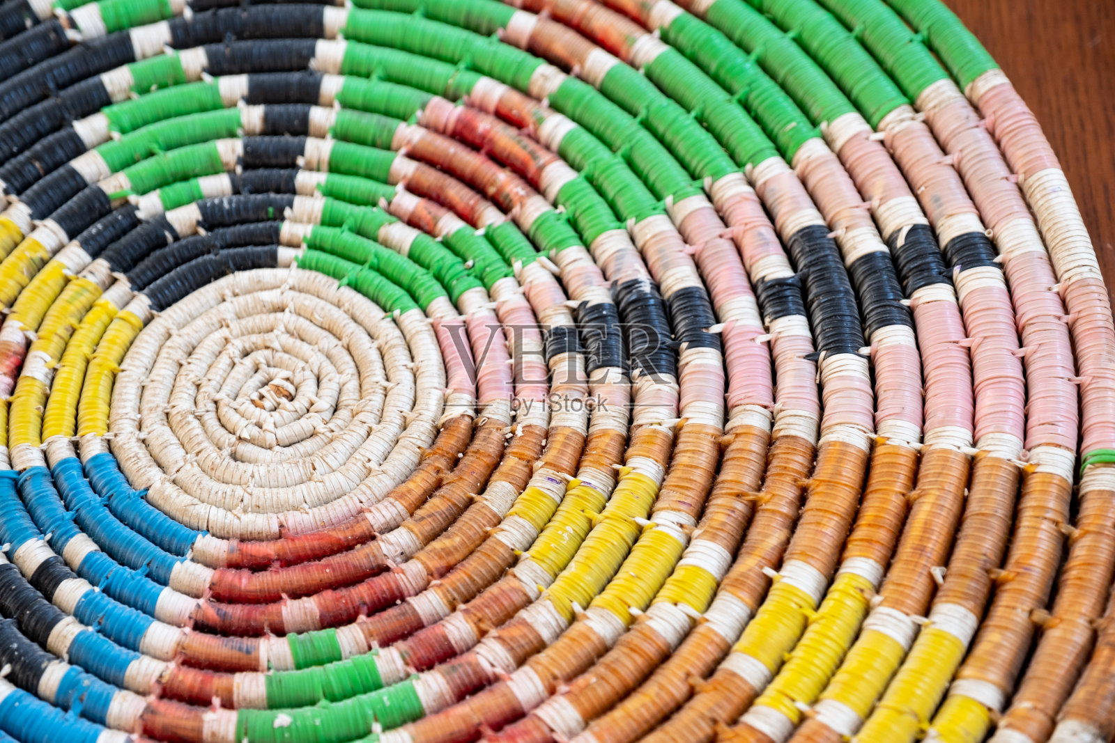 巴勒斯坦手工编织彩色阿拉伯草席照片摄影图片