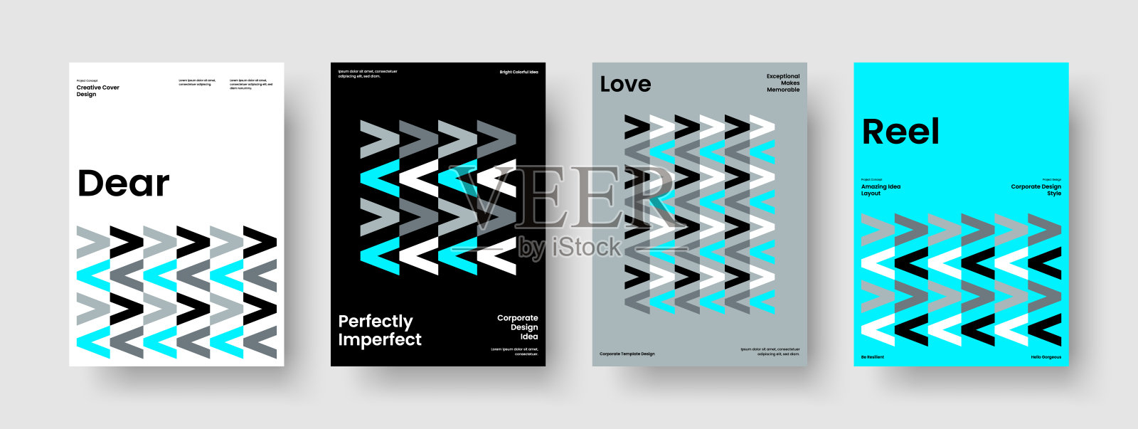 现代横幅设计。几何报告布局。摘要海报模板。背景。传单。业务演示。手册。书的封面。传单。笔记本。小册子。日报》。品牌标识插画图片素材