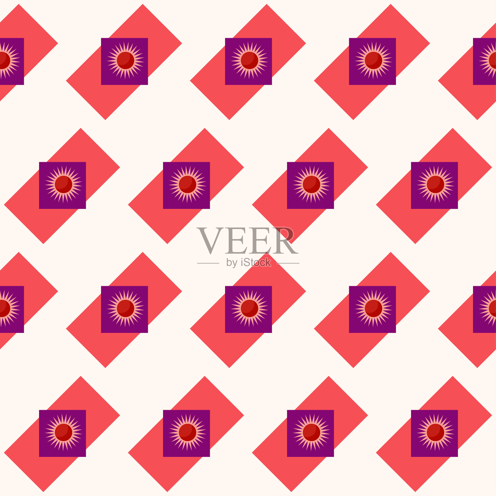 图形无缝图案极简主义纺织织物印花插画图片素材