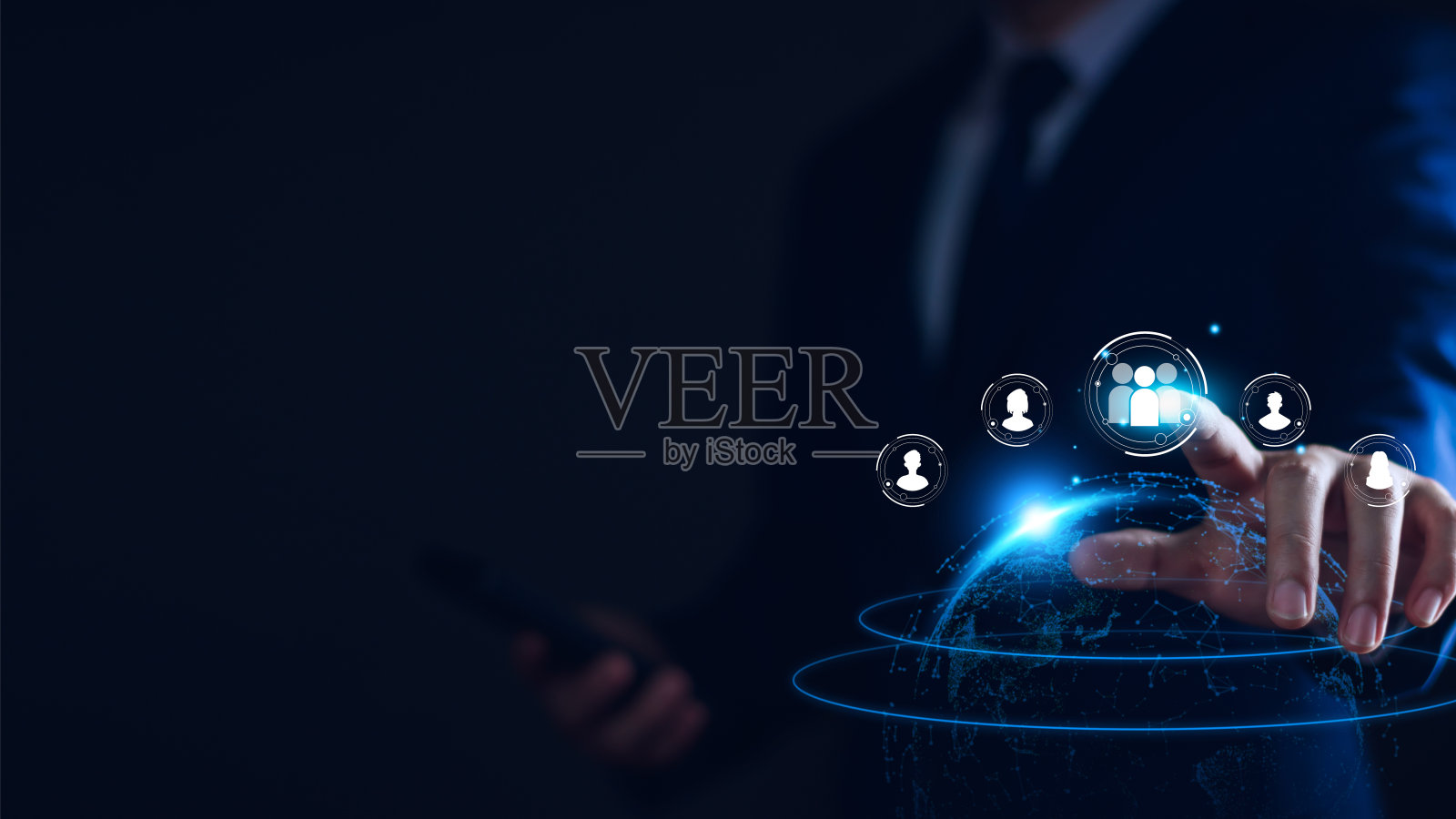 客户关系管理。商家寻求全球结构客户网络技术，数据交换发展。客户在线服务，社交媒体。网上数字营销照片摄影图片