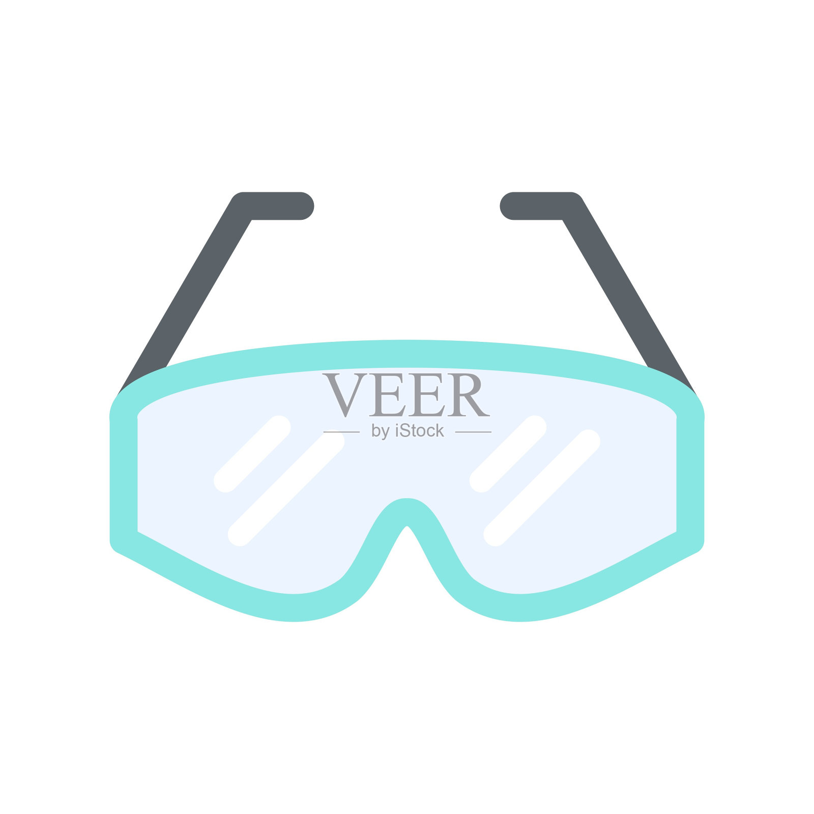 实验室眼镜图标插画图片素材