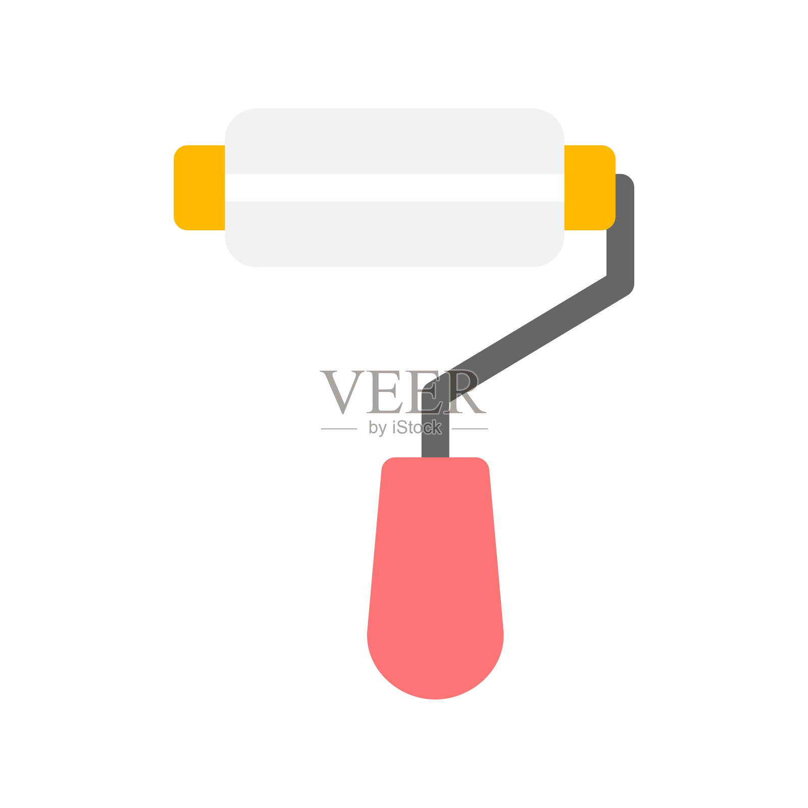 油漆滚筒图标插画图片素材