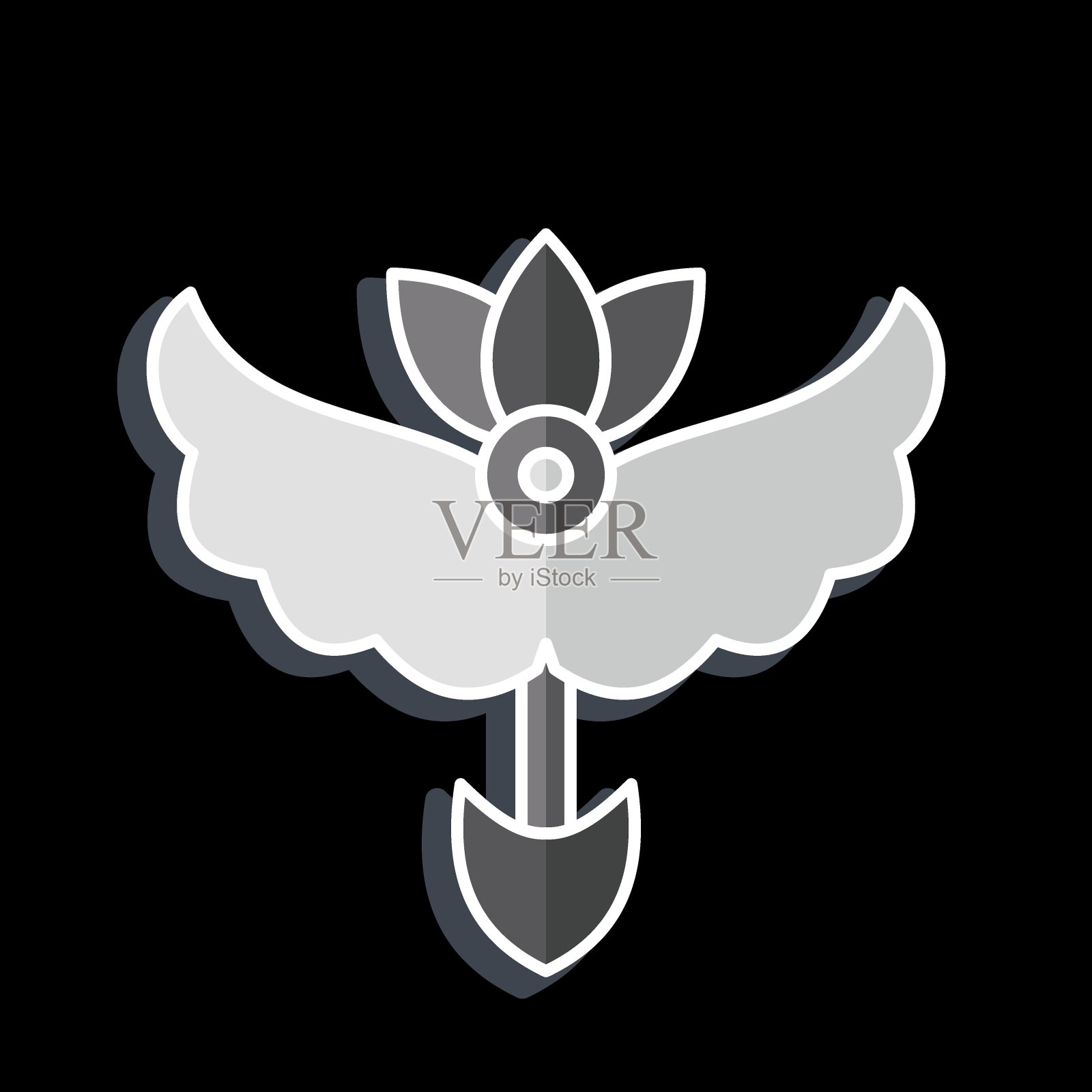 图标的箭头。与潮人符号有关。光滑的风格。简单的设计可编辑。简单的说明插画图片素材