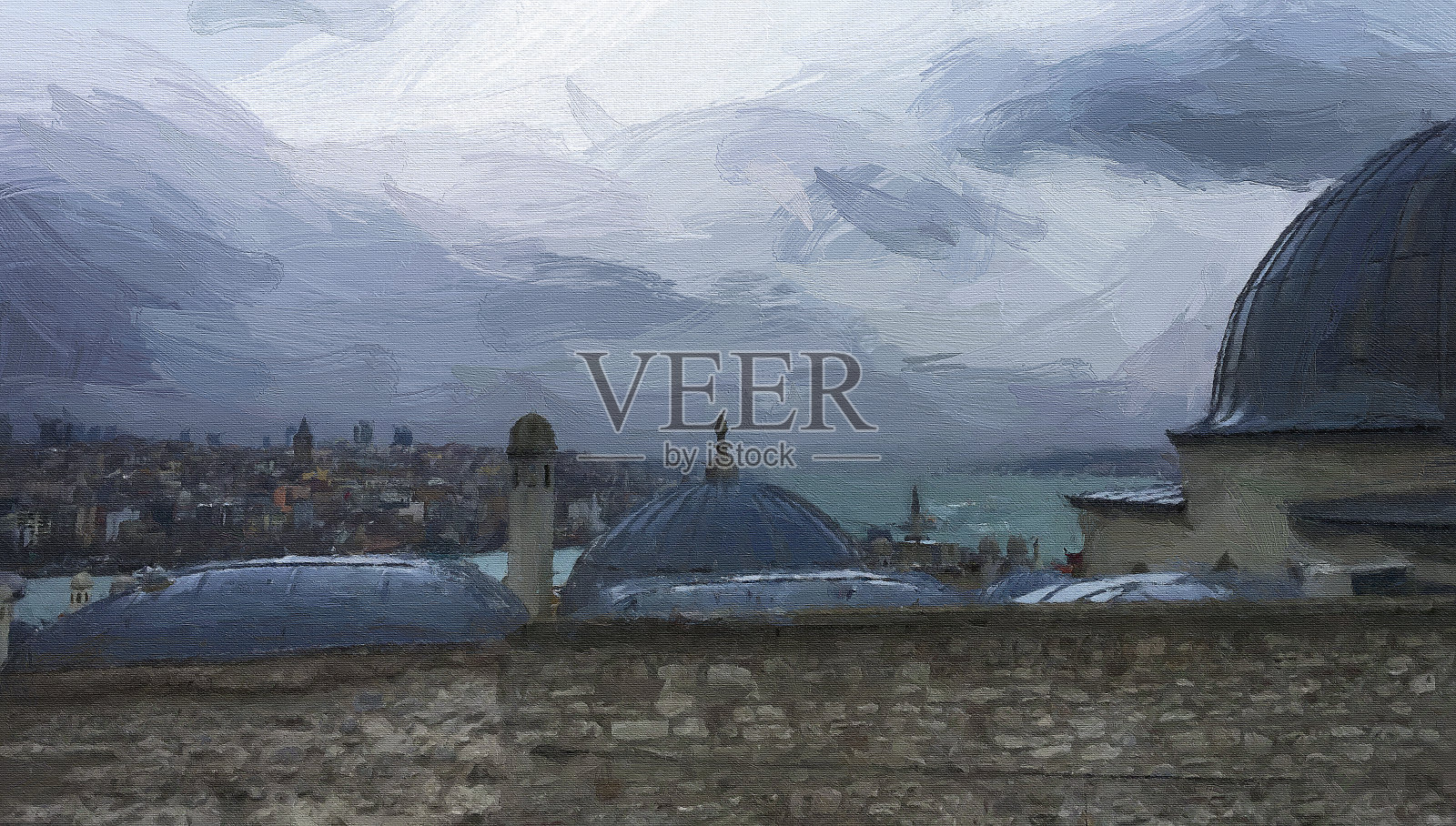 伊斯坦布尔的金角湾照片摄影图片