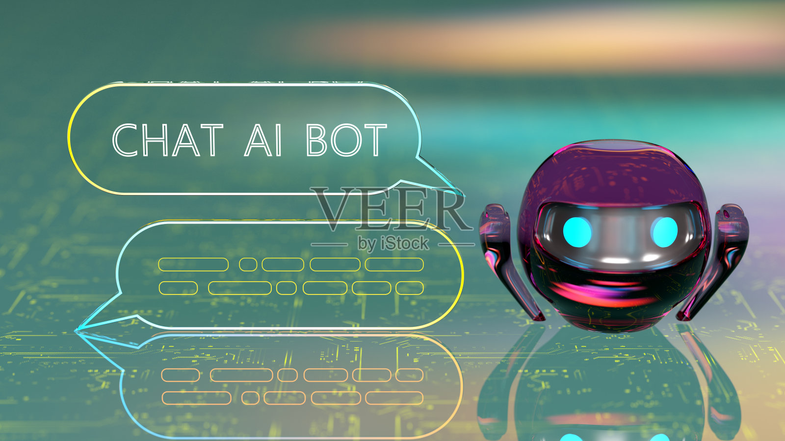 聊天机器人AI——人工智能创新数字概念照片摄影图片