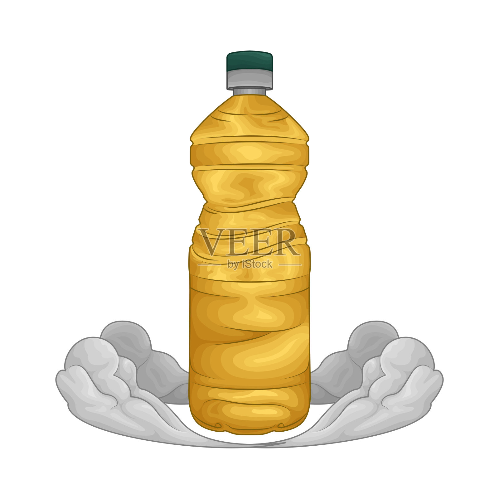 油的瓶子插画图片素材