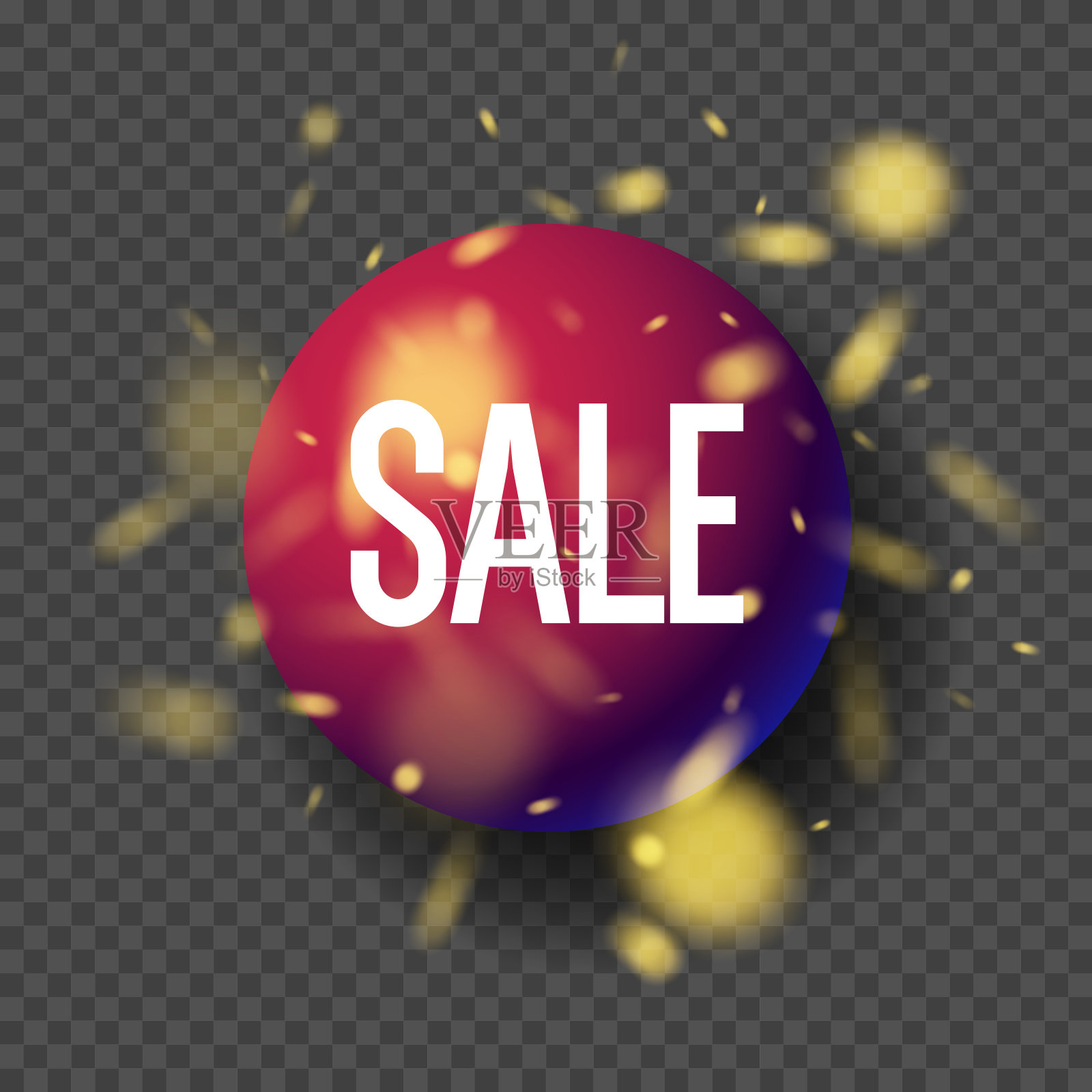 为销售做广告的形象。广告折扣元素。矢量图形。插画图片素材