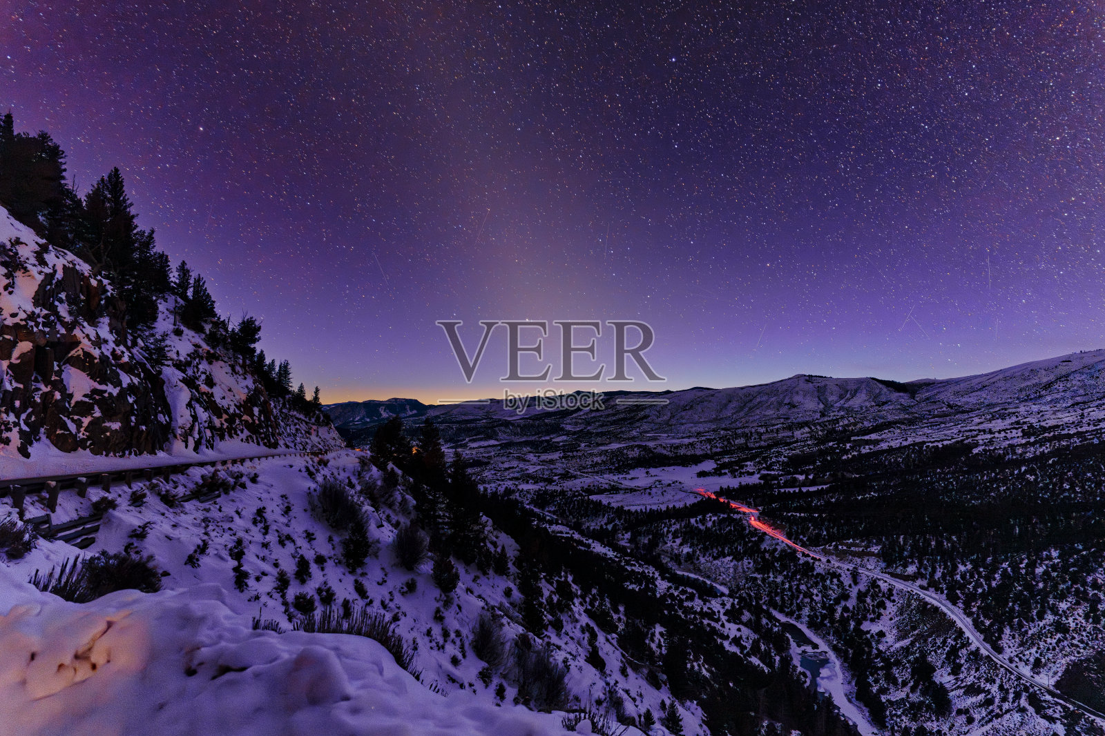 夜景戈尔峡谷科罗拉多河照片摄影图片