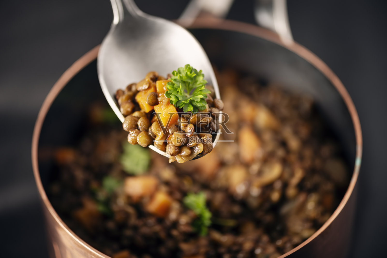 煮熟的扁豆照片摄影图片