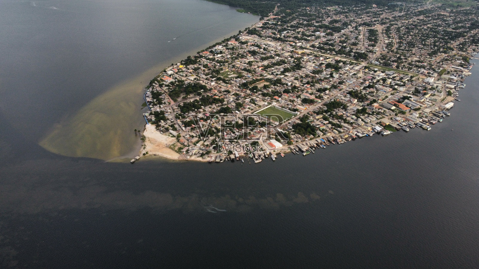 帕尔<e:1>波特尔图卡诺海滩(亚马逊马拉哈拉地区)照片摄影图片