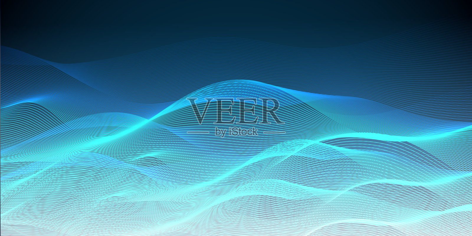 抽象的技术背景与灯光效果插画图片素材