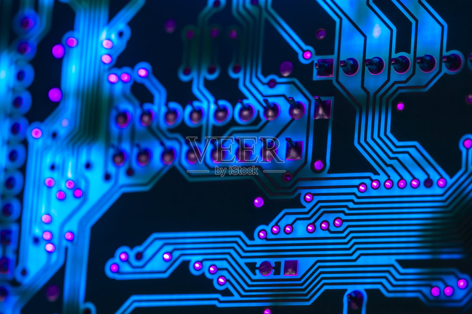 电子电路板近景照片摄影图片