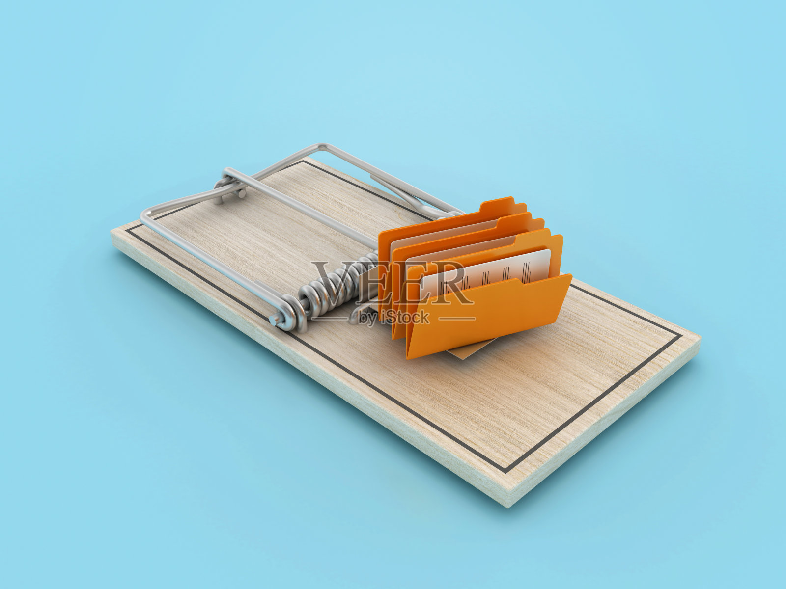 夹鼠器与电脑档案夹照片摄影图片