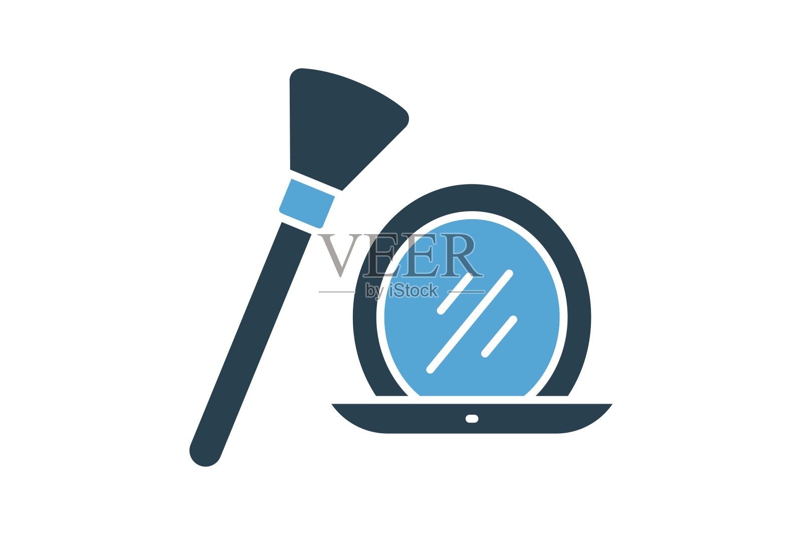 Makeup icon. icon related to makeup application and beauty tools. solid icon style. element illustration插画图片素材