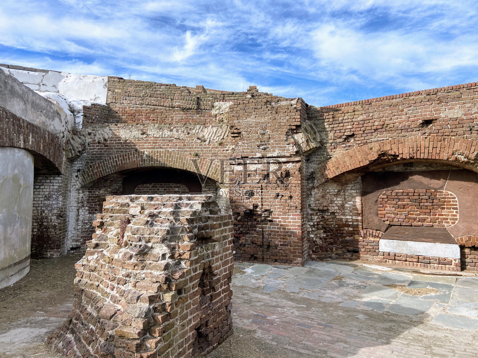 萨姆特堡，南卡罗来纳州照片摄影图片