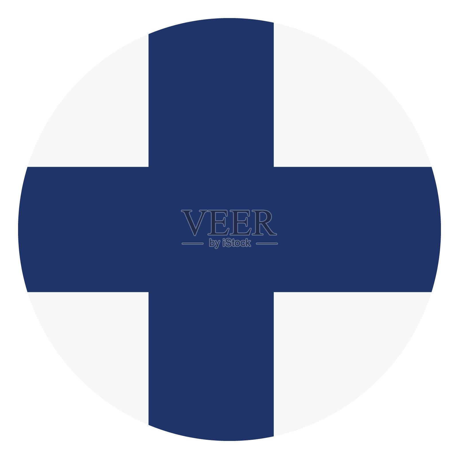 芬兰国旗按钮图标插画图片素材