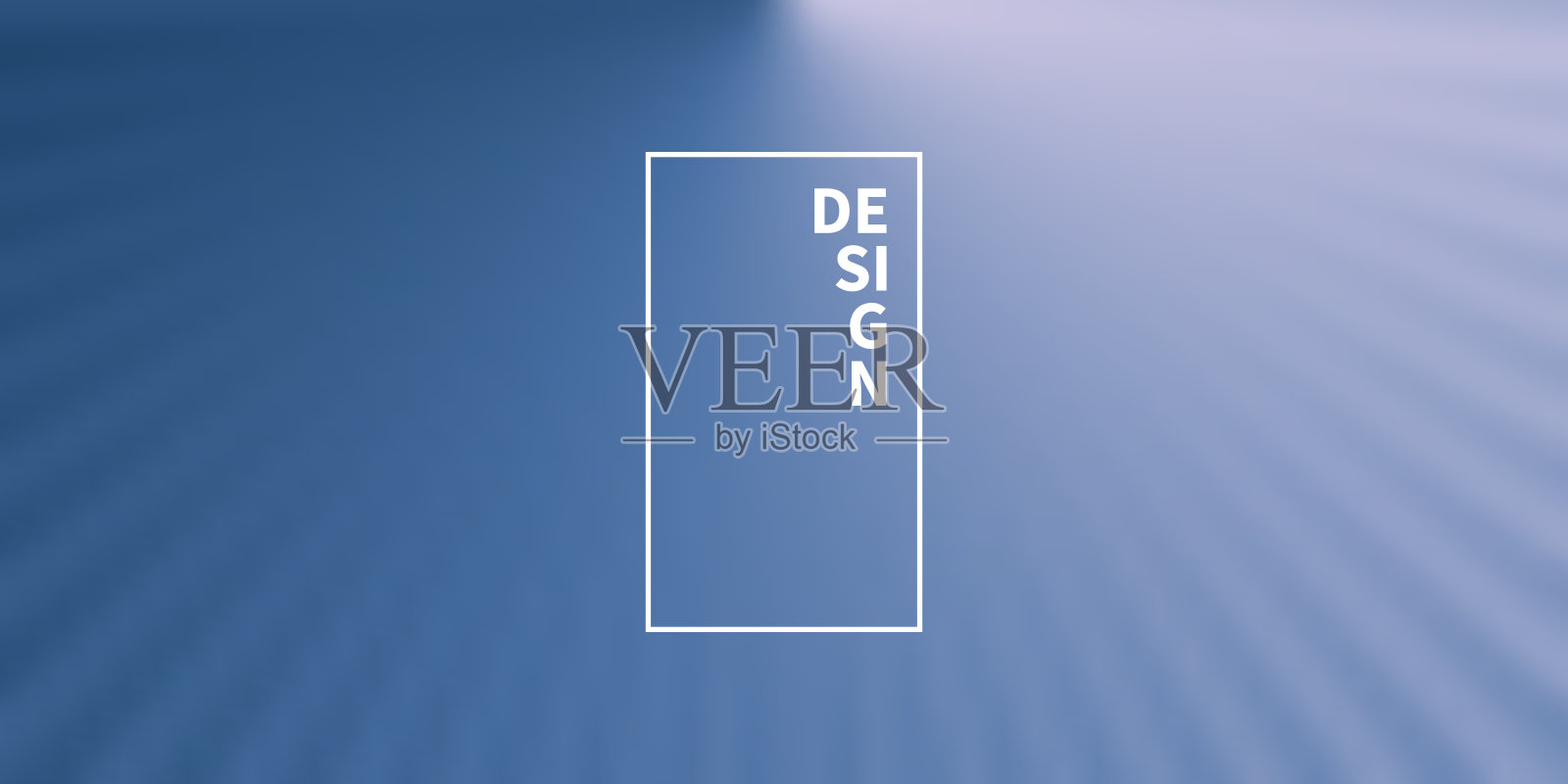 抽象模糊背景-光线与蓝色圆形梯度插画图片素材