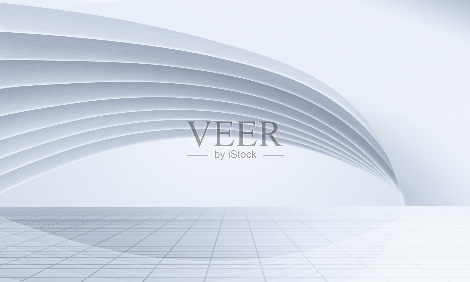 现代抽象建筑地面背景，适用于汽车广告背景。插画图片素材