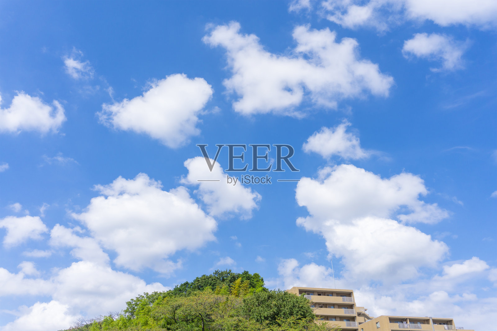 清新的蓝天和云的背景材料照片摄影图片