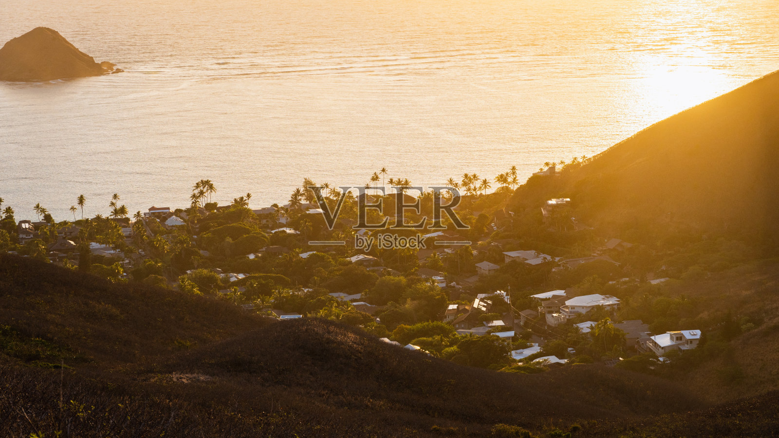 夏威夷的日出照片摄影图片