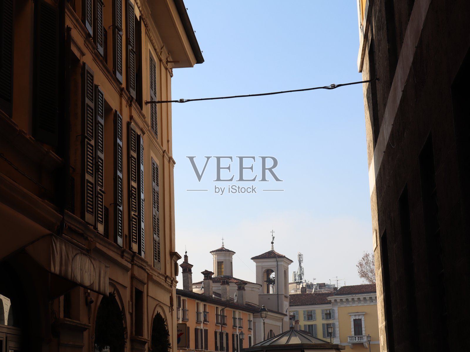 布雷西亚城市广场照片摄影图片