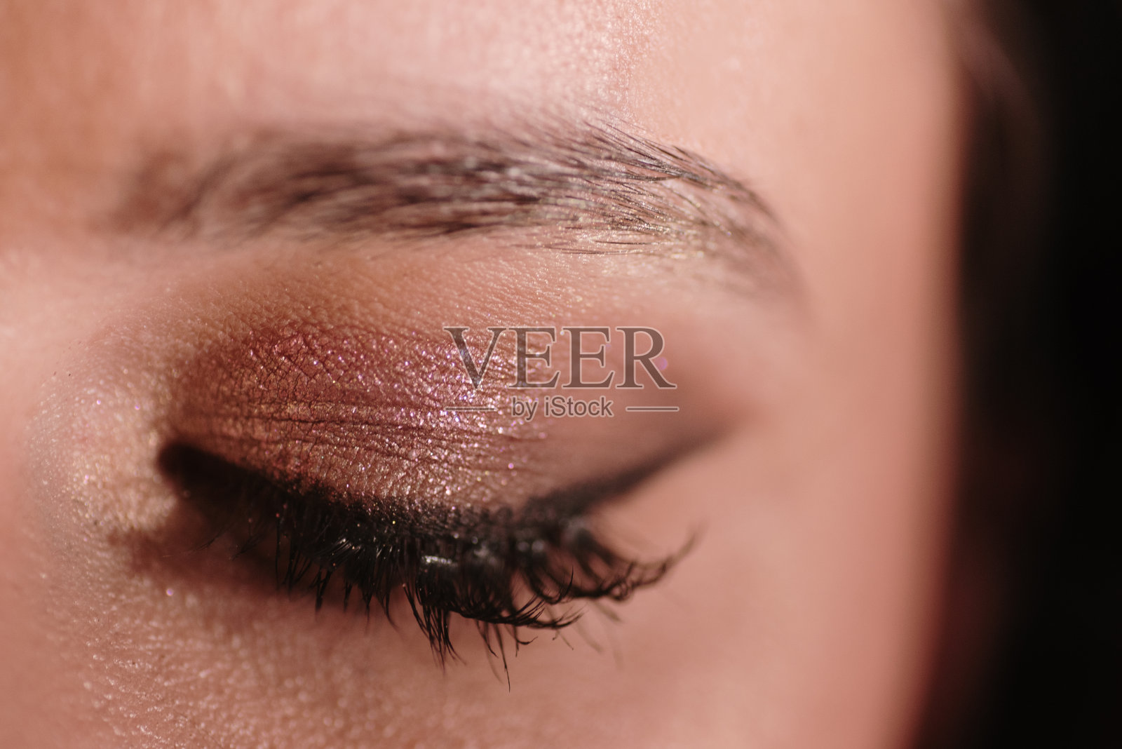 化妆的眼睛照片摄影图片