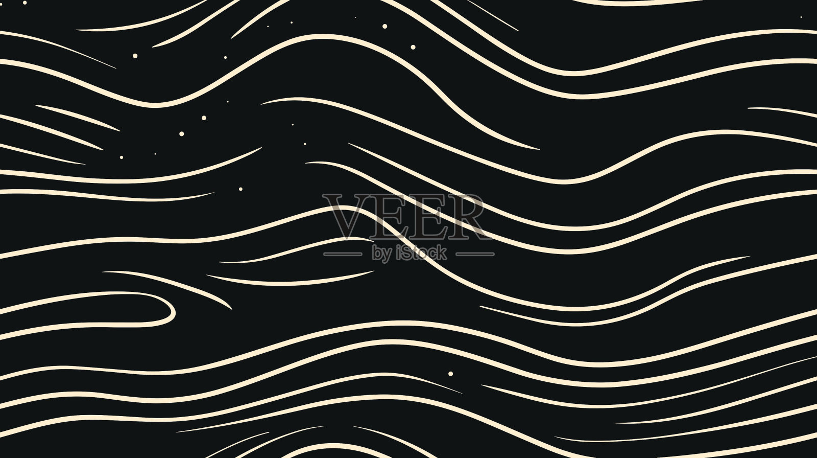 奢华的墨水，液体污渍，抽象的风景。枯燥乏味的向量。分形线条背景。木材纹理。无缝的。插画图片素材