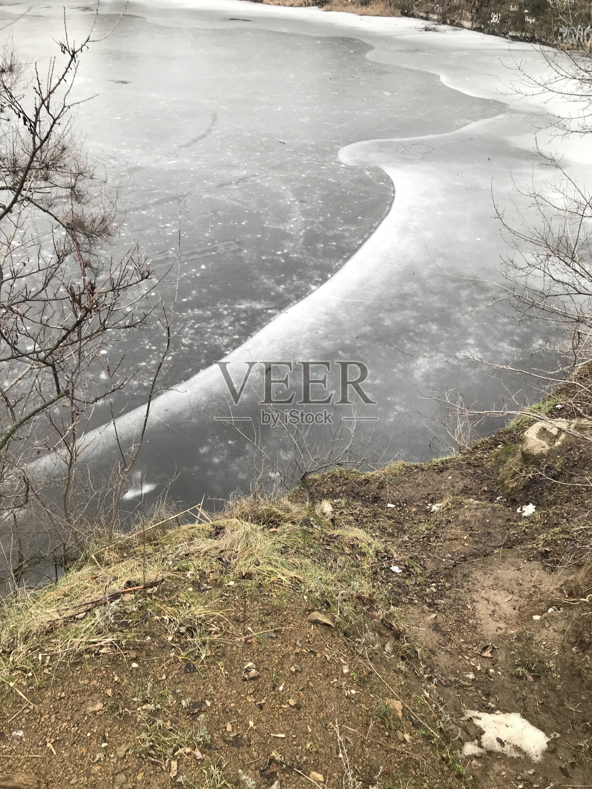 冻湖照片摄影图片