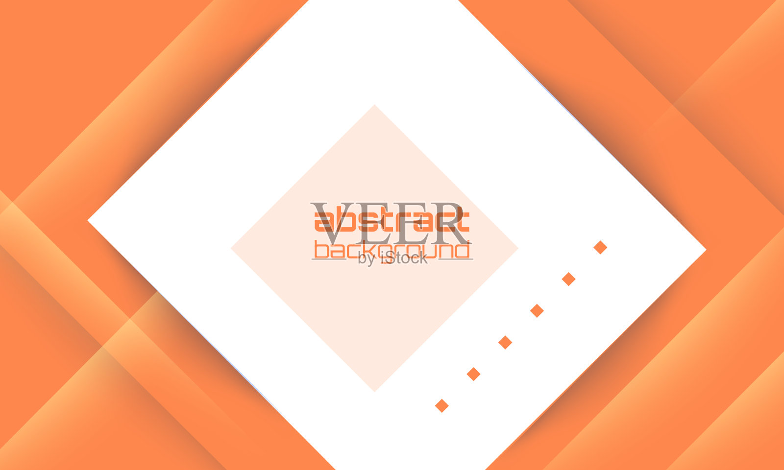 抽象的橙色和白色梯度几何形状元素和空白空间设计。现代未来主义背景插画图片素材