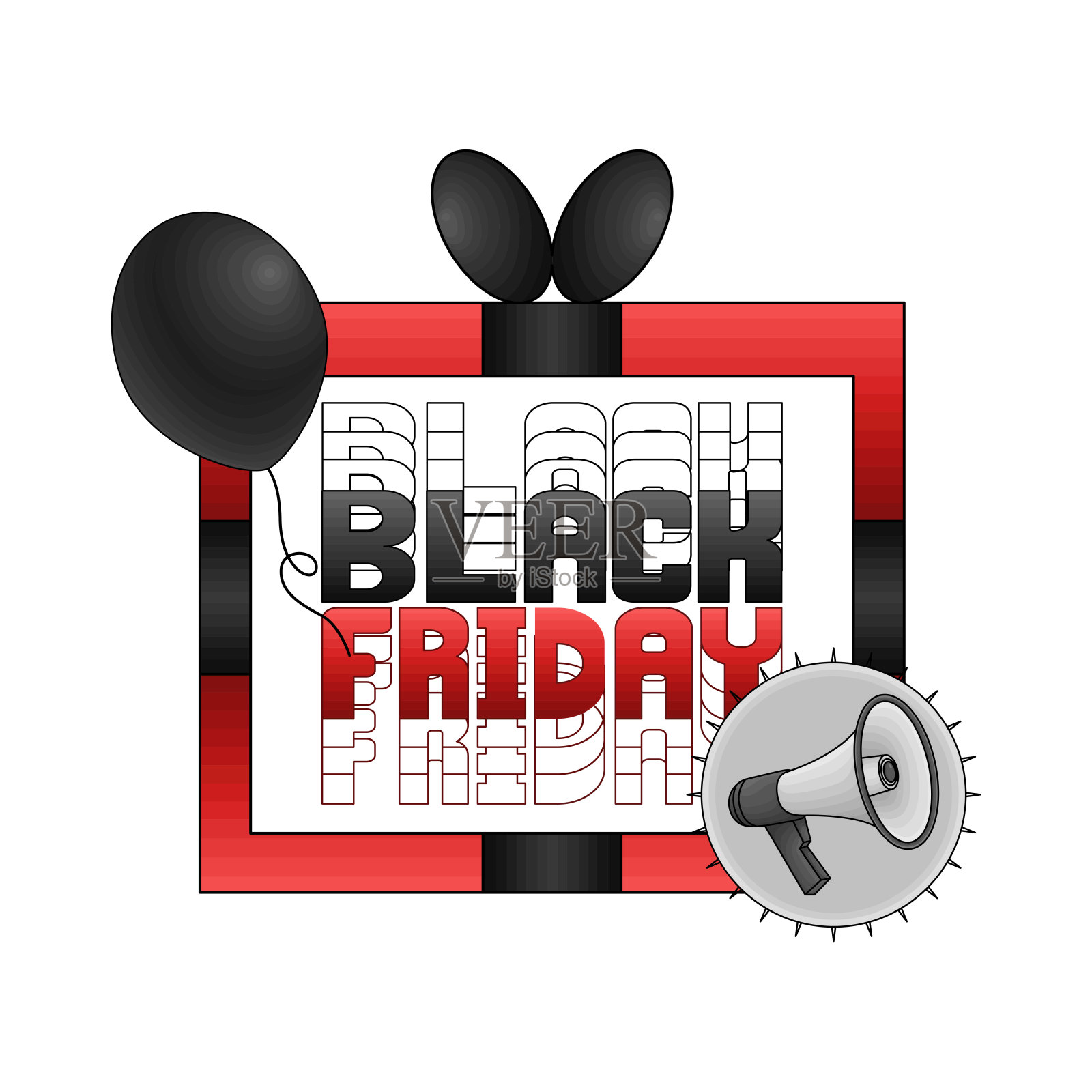 黑色星期五插画图片素材
