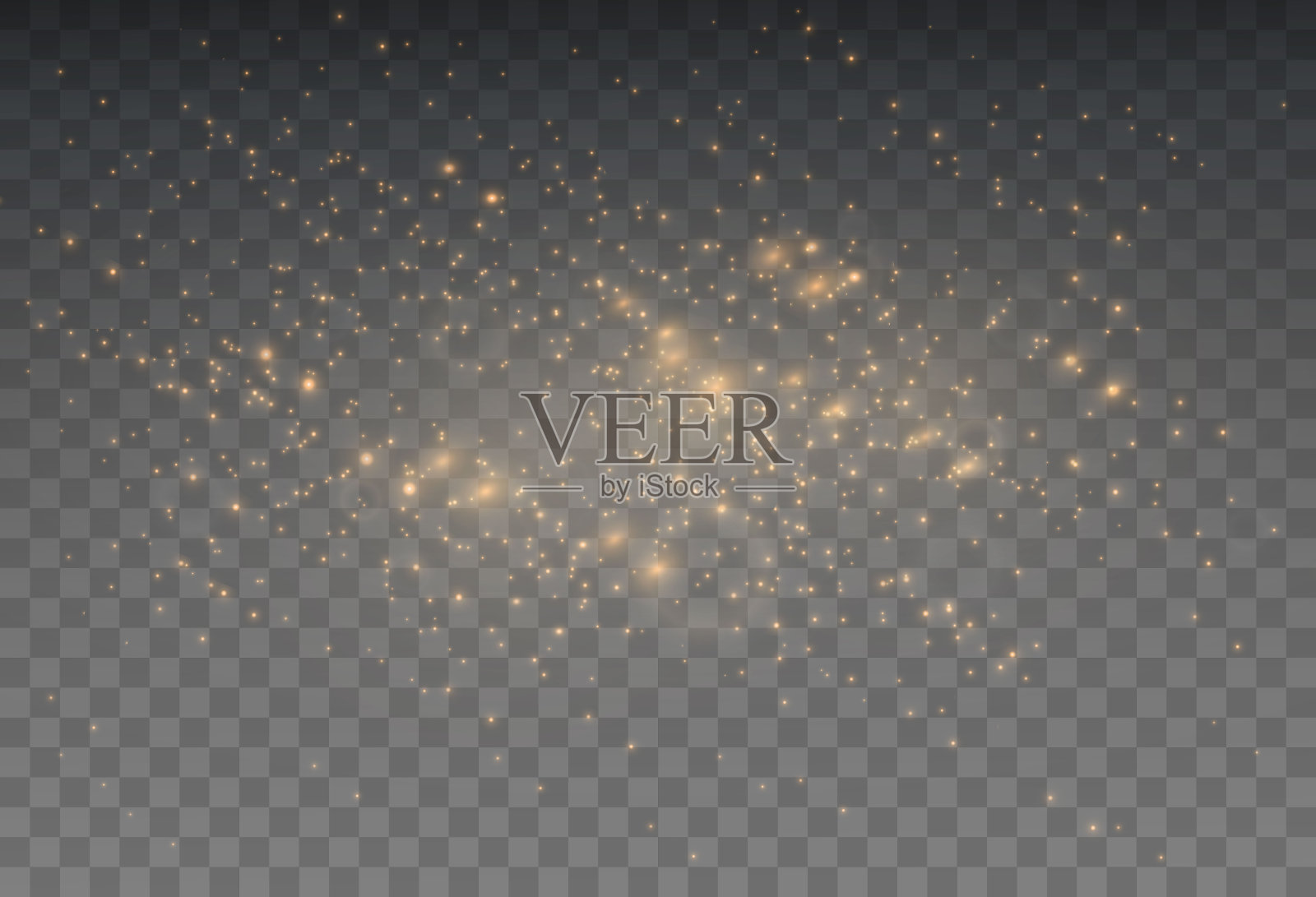 圣诞发光散景五彩纸屑光和闪闪发光的纹理覆盖为您的设计。节日闪闪发光的金粉。假日粉末粉尘卡片，邀请，横幅，广告。插画图片素材