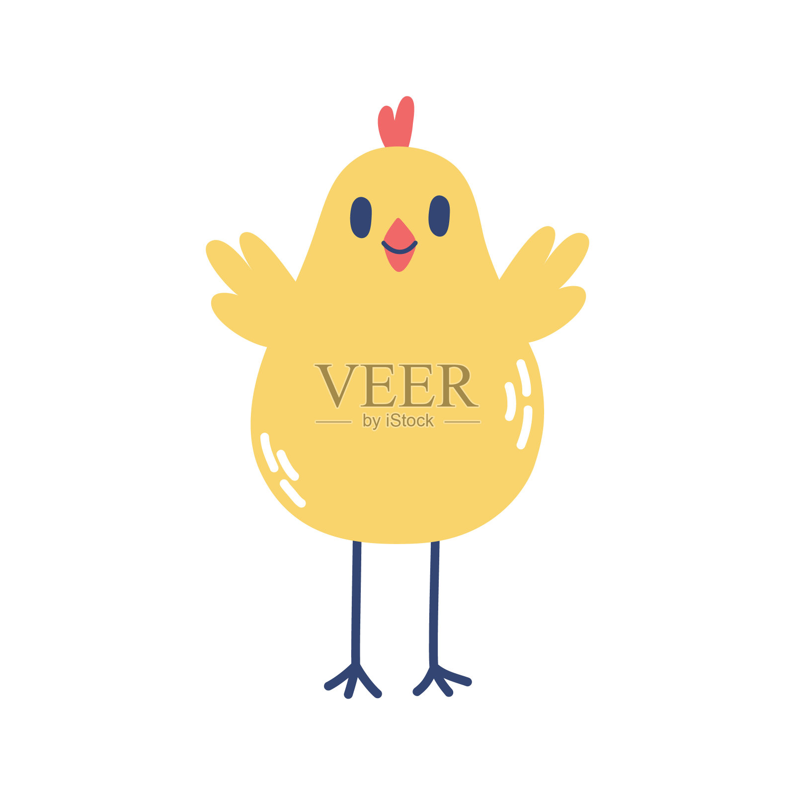 矢量黄鸡插画图片素材