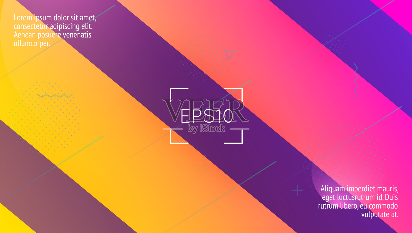 矢量框架。空间3d背景。蓝色现代插图。音乐封面。酷光谱组成。水平的用户体验。暗着陆页。紫色矢量框插画图片素材