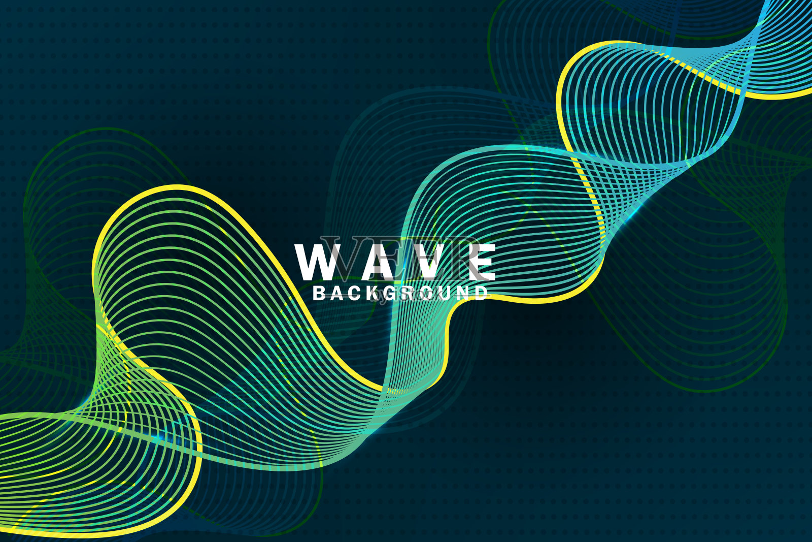 抽象波浪背景。设计元素。弯曲的波浪线光滑的条纹插画图片素材