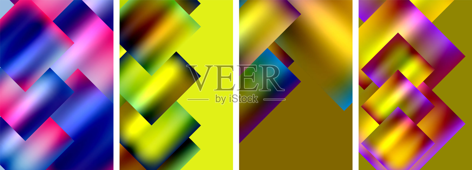 金属光泽方形概念海报。矢量插图壁纸，横幅，背景，卡片，书籍插图，登陆页插画图片素材