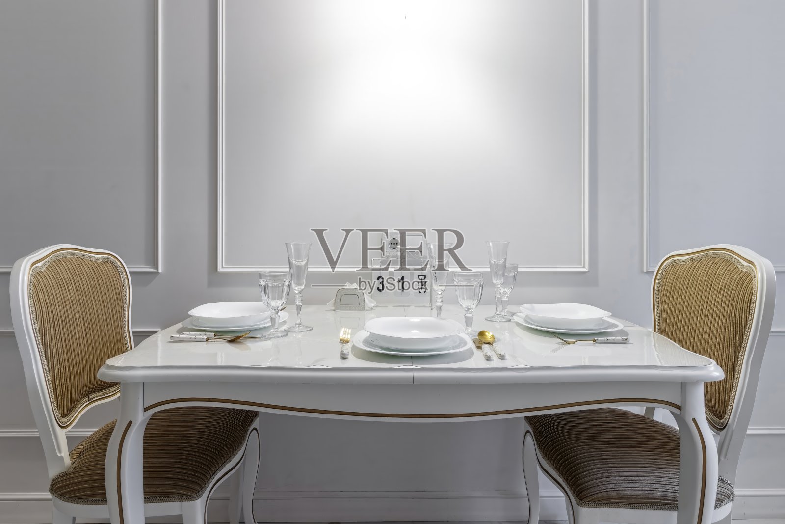 为宴会或婚宴准备的漂亮桌子。餐厅内部照片摄影图片