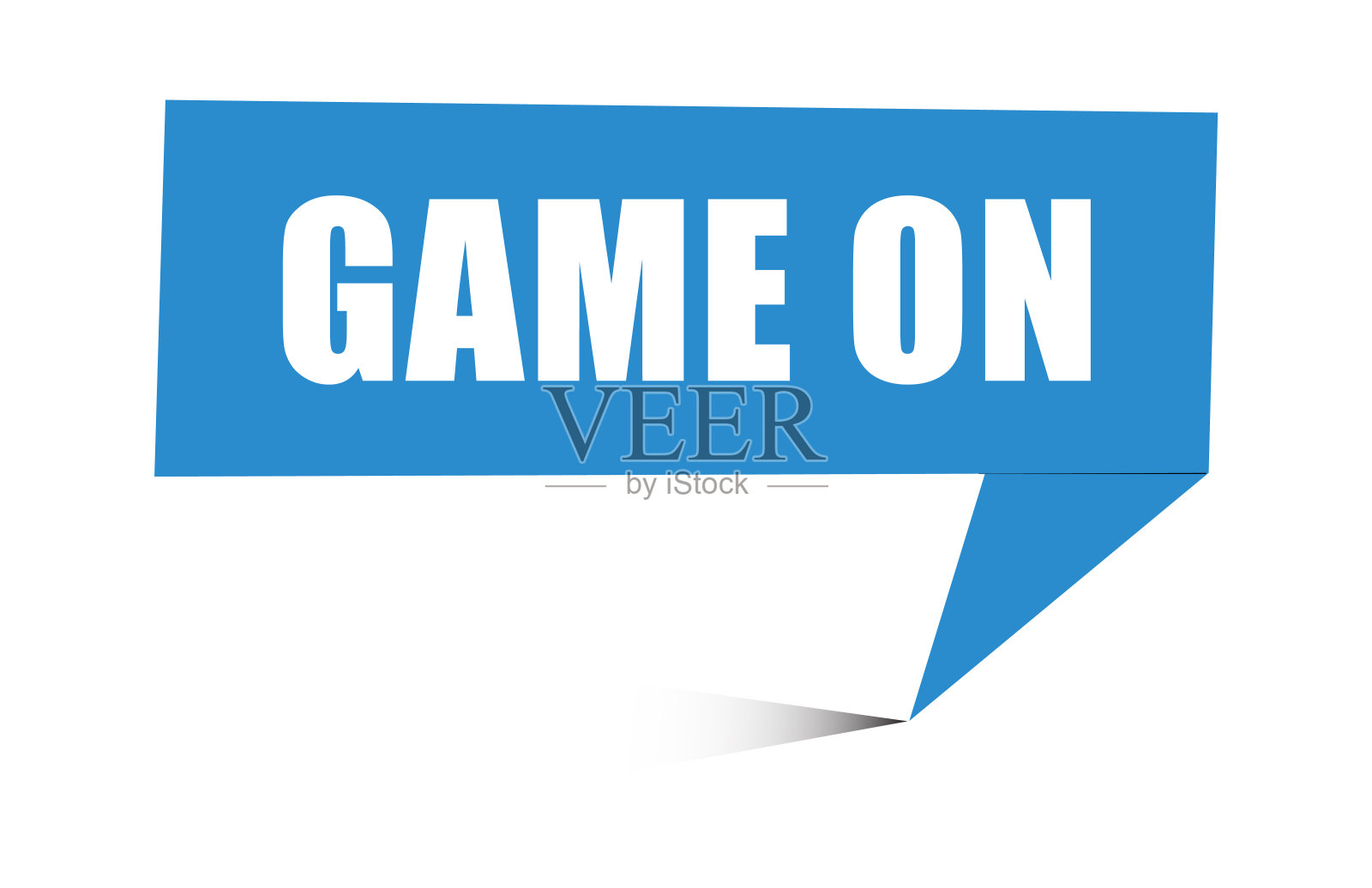 带有短语“游戏开始”的语音气泡。矢量股票插图。插画图片素材