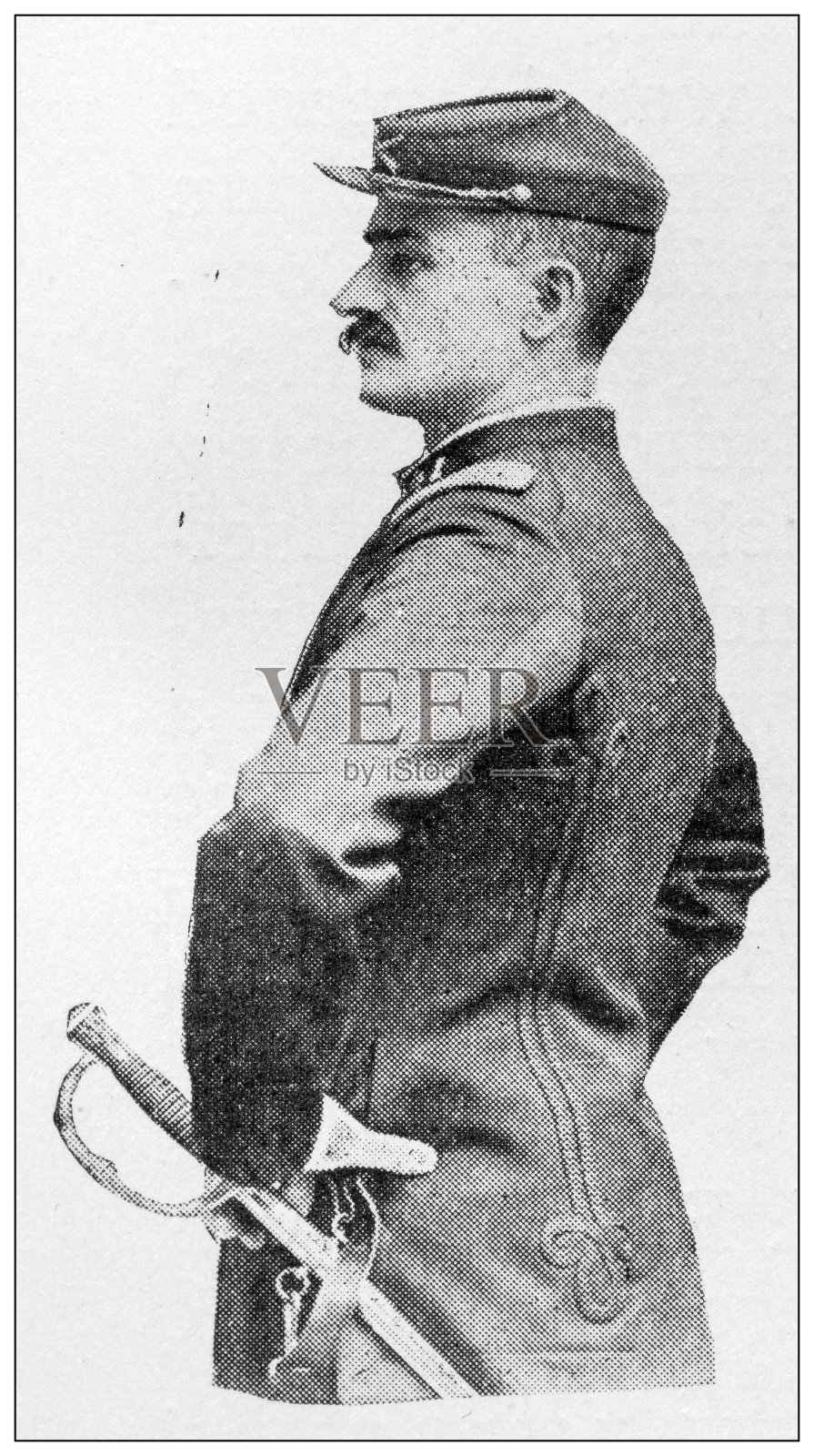 1897年的运动和消遣:卓别林中尉插画图片素材