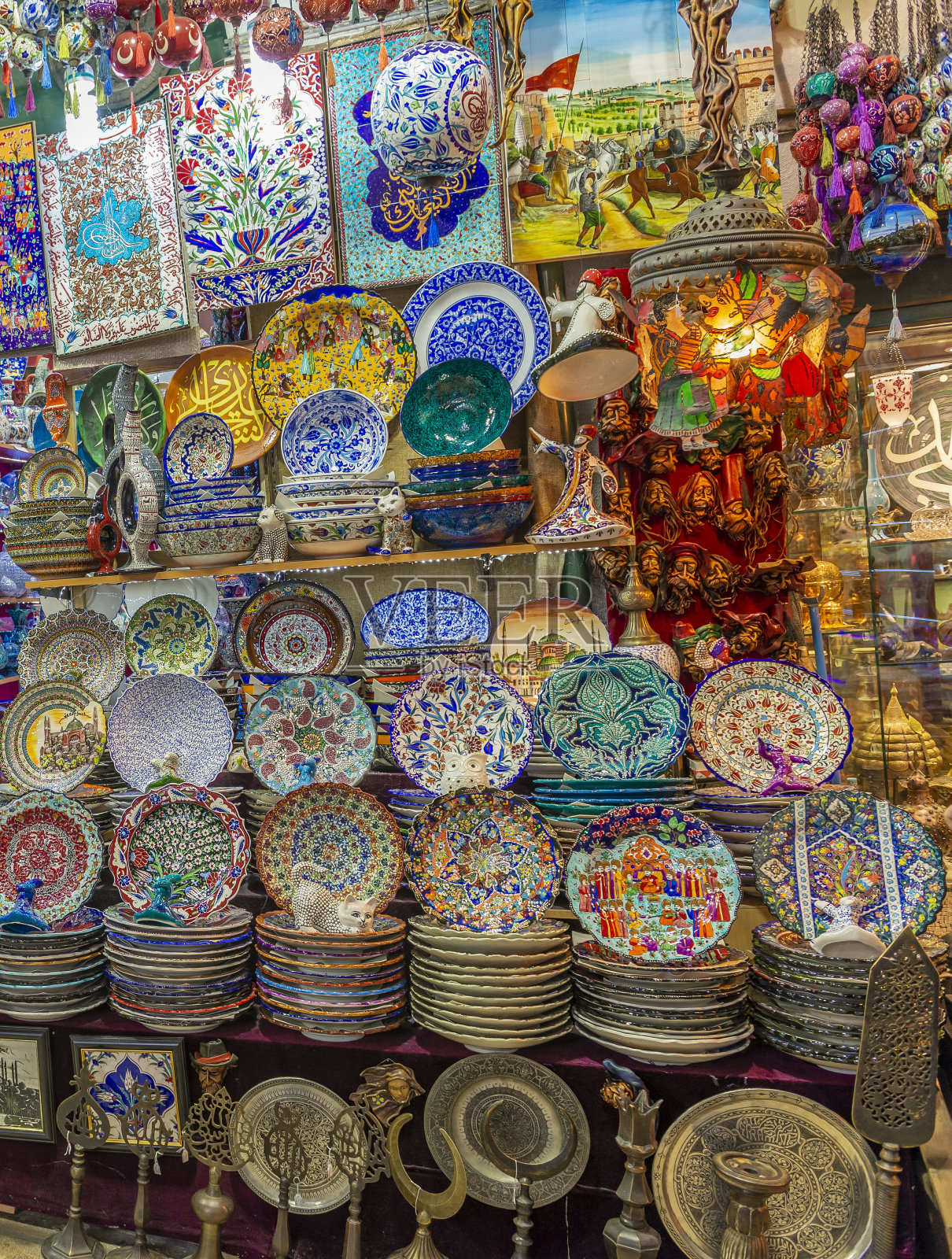 伊斯坦布尔大集市内照片摄影图片