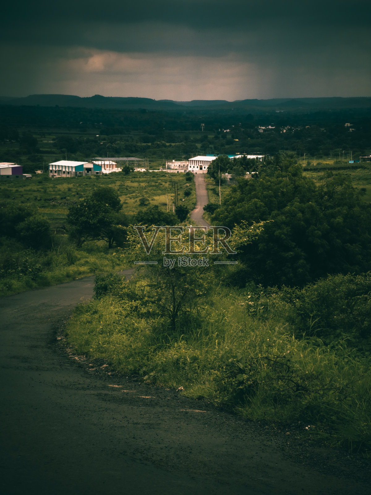 风景优美的空路照片摄影图片
