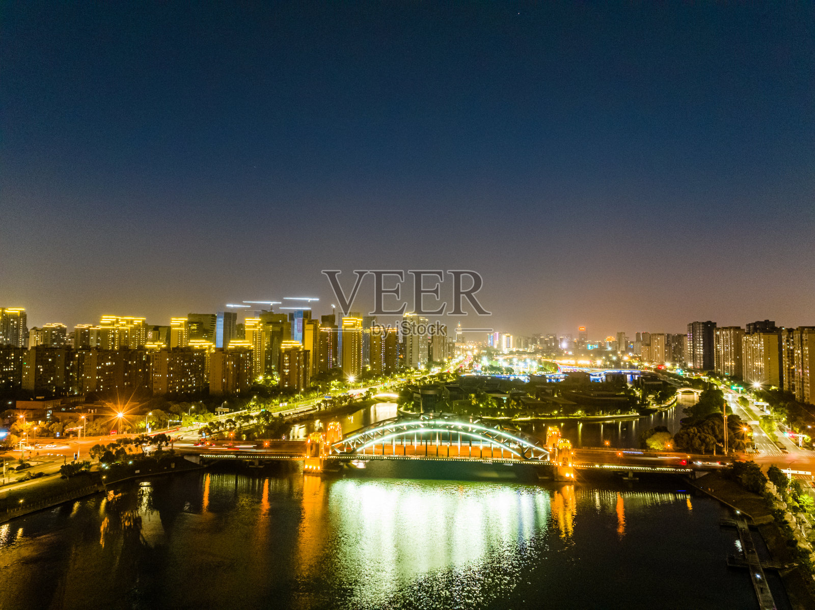 苏州夜景照片摄影图片