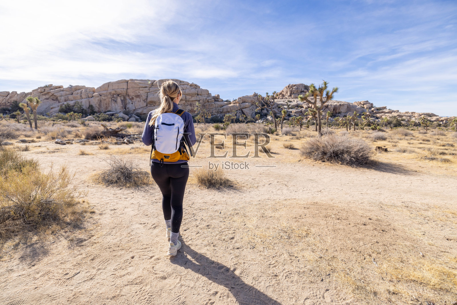 探索金州:一位年轻女子穿越加州雄伟小径的旅程照片摄影图片