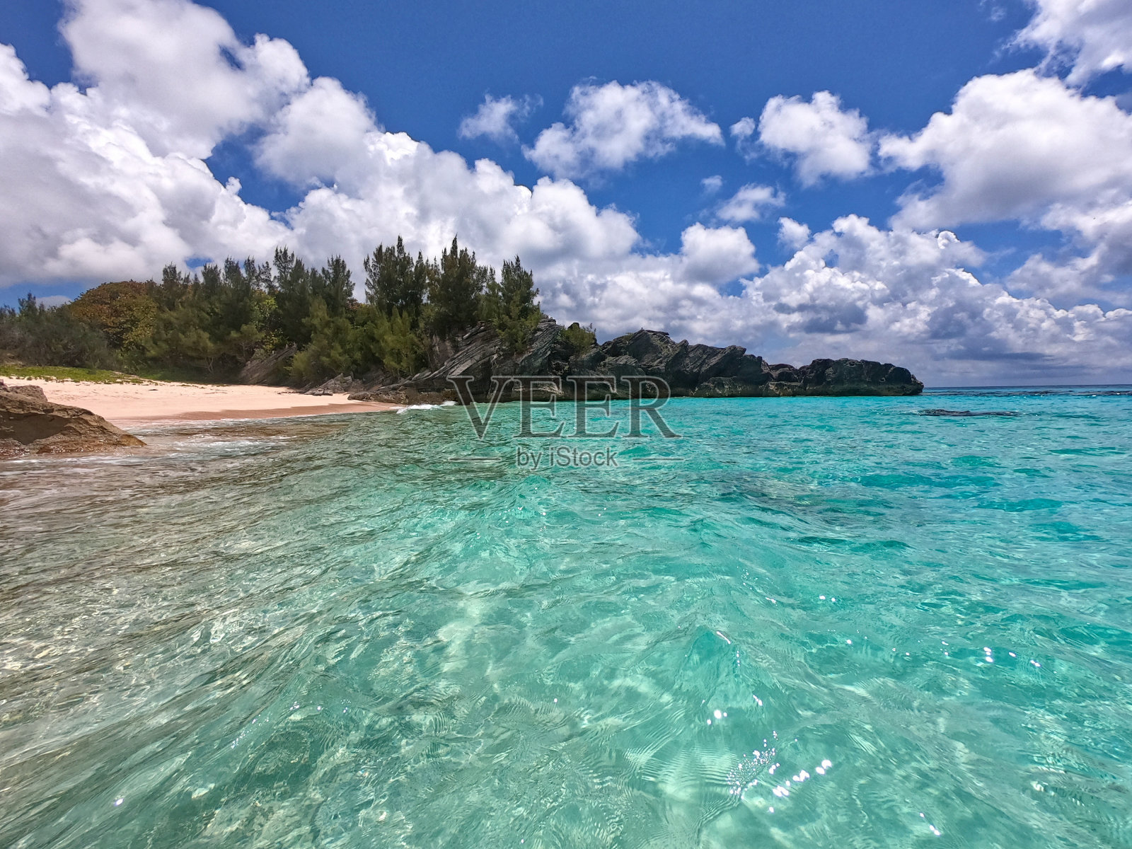百慕大群岛上的热带天堂照片摄影图片