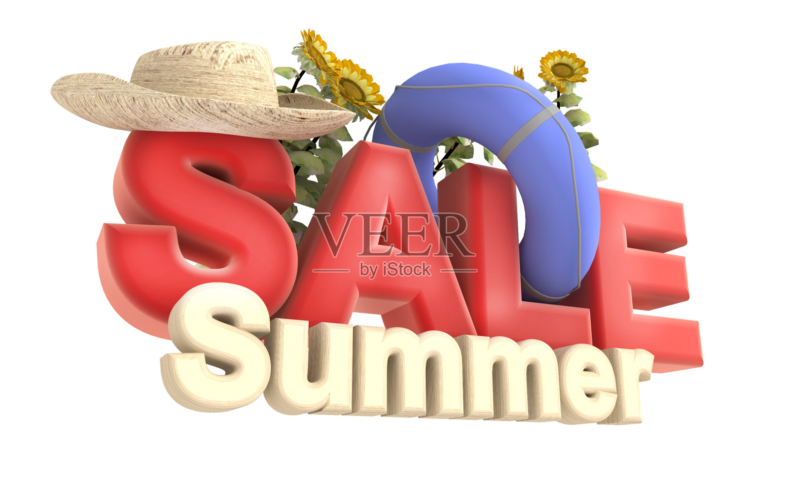 一个带有季节感觉的四季销售标志。照片摄影图片