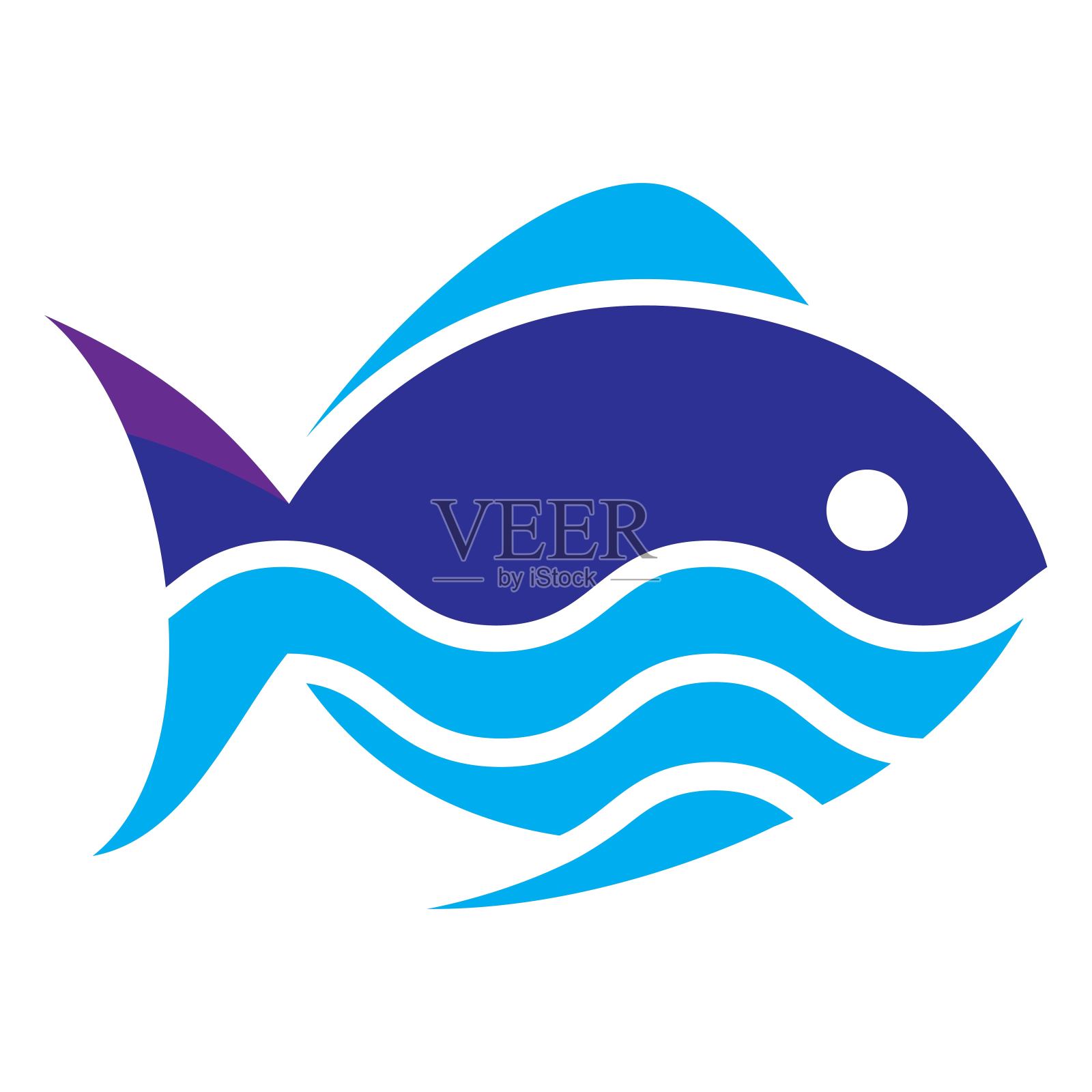 鱼标志图片说明插画图片素材