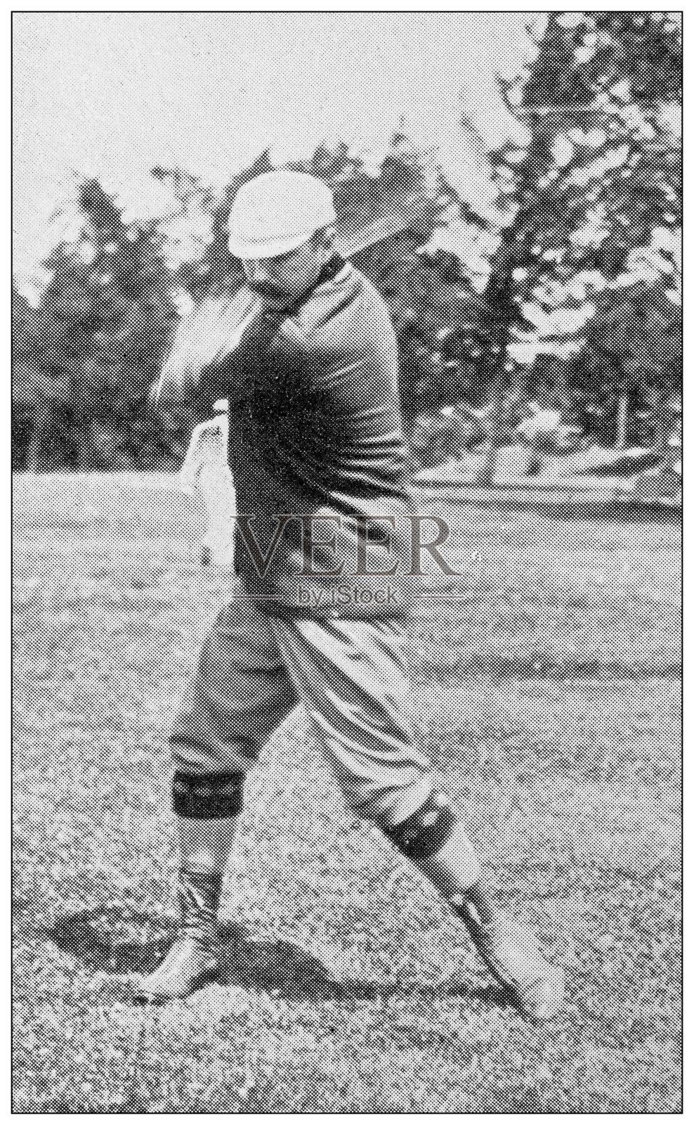 1897年的运动和消遣:高尔夫球手，CB麦克唐纳插画图片素材